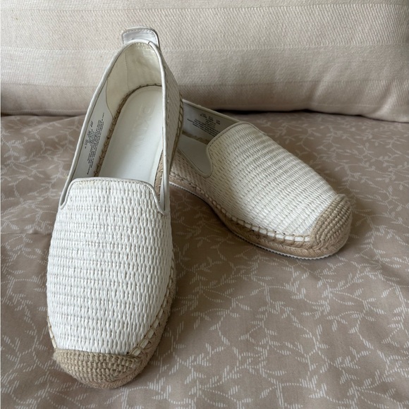 Dkny Shoes - DKNY White Espadrille Flats